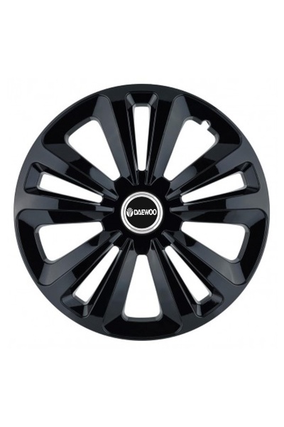 Autohelix MSA Set de 4 capace de roți Terra Black R16, pentru Daewoo