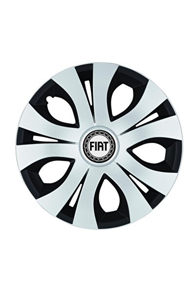 Autohelix MSA Set de 4 capace roți superioare gri-negre R14, compatibile cu Fiat