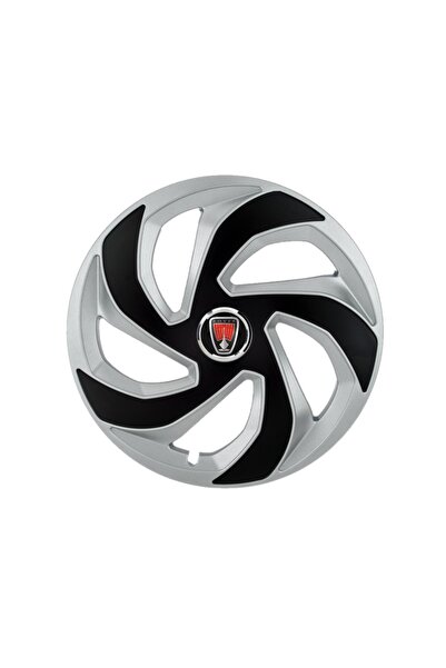 Autohelix MSA Set de 4 capace de jantă Rex Gri-Negru R15 pentru gama auto Ran...