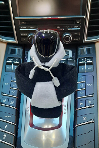 KYLE XM Siyah Beyaz Vites Topuz Süsü Hoodie Kapşonlu Araba Vites Vites Poları...