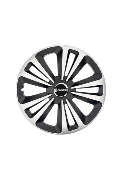 Autohelix MSA Set de 4 capace de jantă Terra Gri-Negru R15, pentru gama auto ...