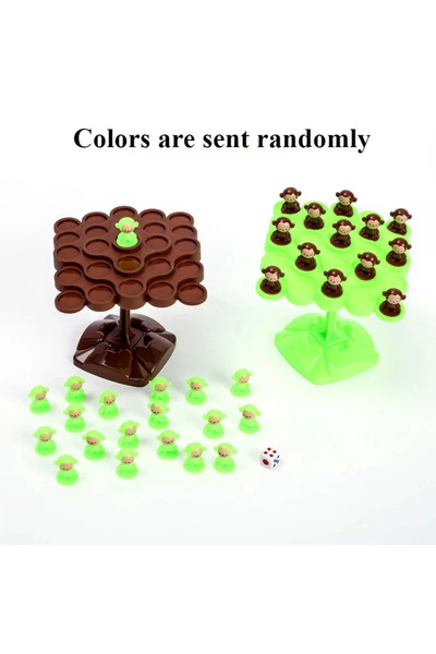 Choice لعبة شجرة التوازن على شكل قرد بألوان عشوائية، لعبة تعليمية للأطفال لتد...