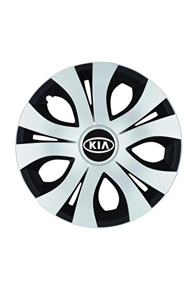 Autohelix MSA Set de 4 capace roți superioare gri-negru R16, compatibile cu Kia