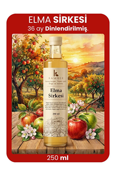 KAMBER SİRKE Amasya Misket Elma Sirkesi (DOĞAL FERMENTE) 250 ml - Ev Yapımı