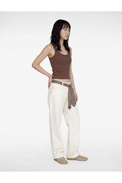 Koton Бавовняна блузка без рукавів з U-подібним вирізом та мереживом