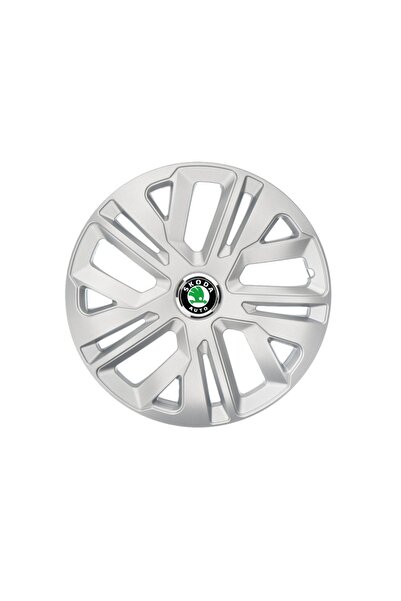 OEM Set de 4 capace de jantă Raven Grey R14, pentru gama auto Skoda
