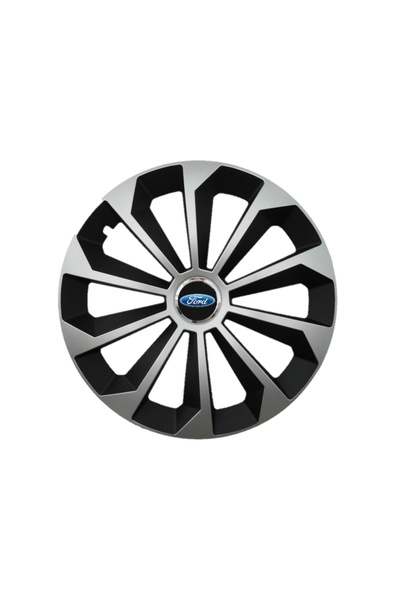 OEM Set de 4 capace de jantă Fame gri-negru cu inel R16, pentru gama de mașin...