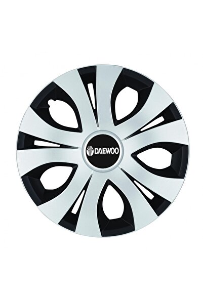 Autohelix MSA Set de 4 capace roți superioare gri-negre R14, compatibile cu D...