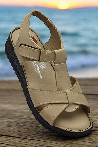 ISPARTALILAR 204 FULL ORTHOPEDIC Γνήσιο δέρμα Γυναικεία Σανδάλια Τζελ Τζελ Γυ...