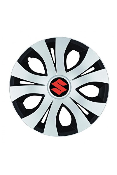 Autohelix MSA Set de 4 capace roți superioare gri-negre R15, compatibile cu S...