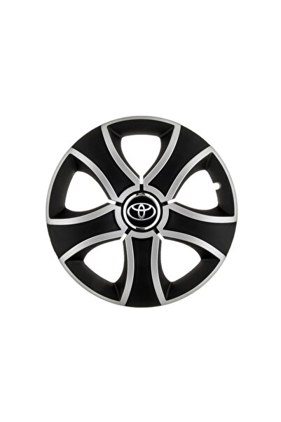 Autohelix MSA Set de 4 capace de jantă Bis Gri-Negru R16 pentru gama de mașin...
