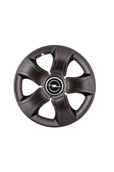 Autohelix MSA Set de 4 capace de jantă Bis Black R15 pentru gama de mașini Opel