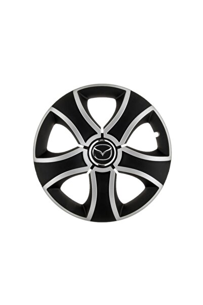 Autohelix MSA Set de 4 capace de jantă Bis Gri-Negru R16 pentru gama de mașin...