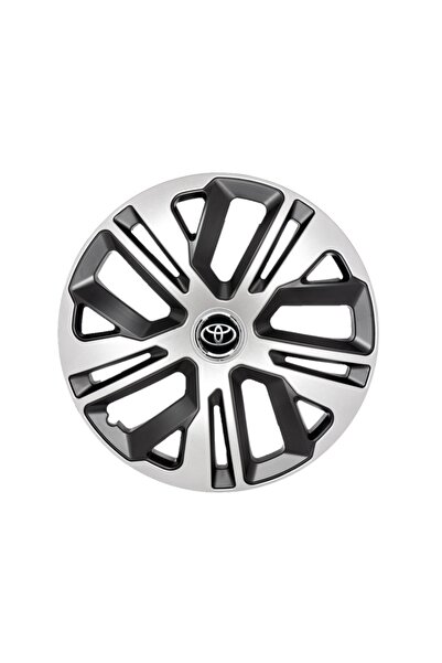 OEM Set de 4 capace pentru roți, model 16 inch (R16) Gri Raven-Negru, compati...