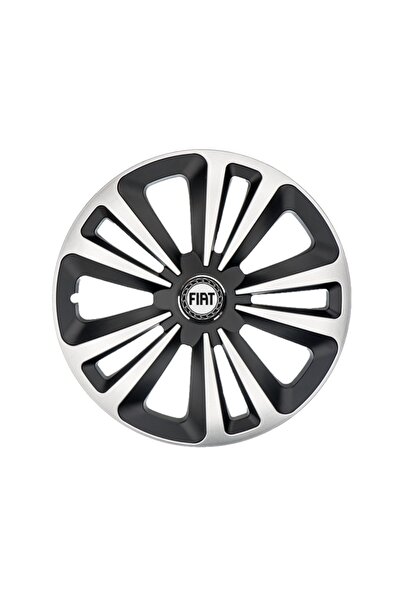 Autohelix MSA Set de 4 capace de jantă Terra Gri-Negru R15, pentru gama Fiat