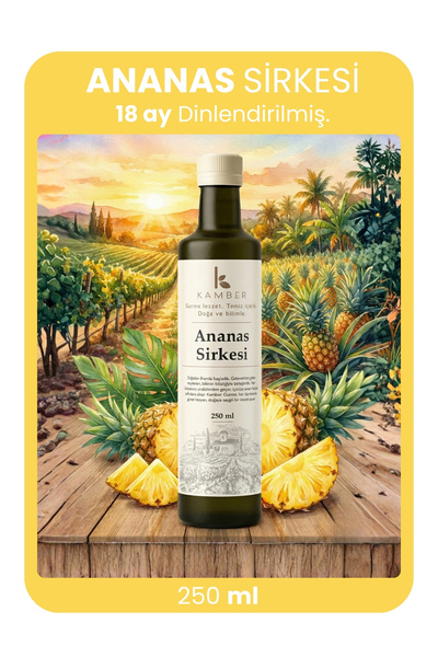 Doğadan Sağlığa Ananas Sirkesi Doğal Fermantasyon Pineapple Vinegar 250 ml