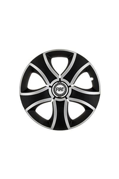 Autohelix MSA Set de 4 capace de jantă Bis Gri-Negru R14 pentru gama auto Fiat