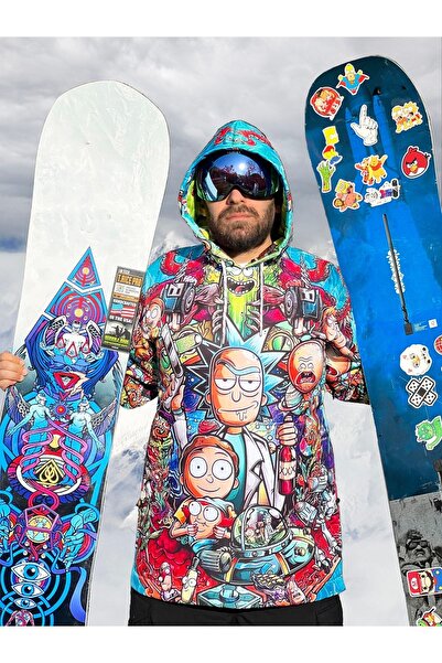 GOFACE , Rick And Morty , Çizgi Film Snowboard Ve Kayak Montu , Hoodie Jacket...