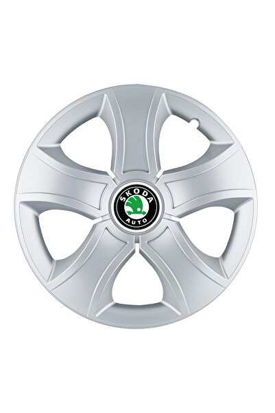 Autohelix MSA Set de 4 capace de jantă Bis Gri R14, pentru Skoda