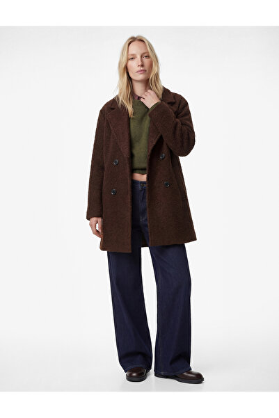 Koton Double-Breasted Buklet Coat Buttoned Long Sleeve with Pockets