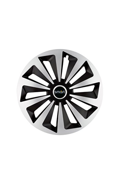 Autohelix MSA Set de 4 capace de jantă Fox Gri-Negru R16 pentru gama de mașin...