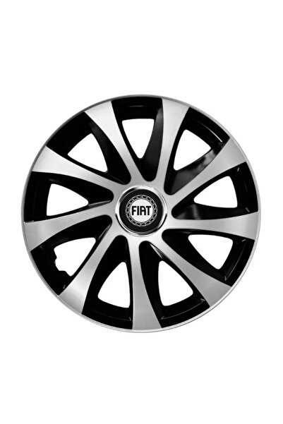 Autohelix MSA Set de 4 capace de jantă Drift extra argintii și negre R14 comp...