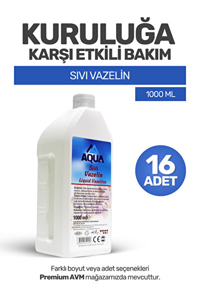 aquamed (16 ADET) Sıvı Vazelin 1000 ml – Cilt Koruyucu ve Nemlendirici Likit ...