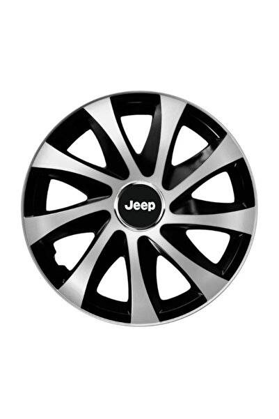 Autohelix MSA Set de 4 capace de jantă Drift extra argintii și negre R14 comp...