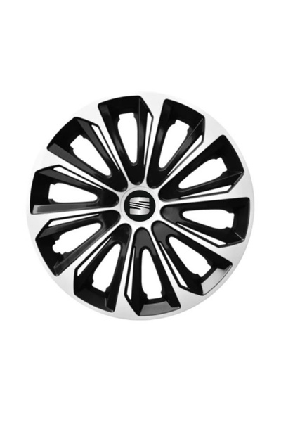 Autohelix MSA Set de 4 capace de jantă argintii extra rezistente R15 pentru g...