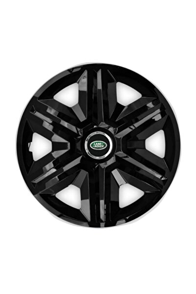 Autohelix MSA Set de 4 capace de roată Fast Black R15 pentru gama auto Land R...