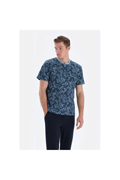 Eros 33050 Βαμβακερό ανδρικό σετ πιτζάμες με κοντά μανίκια