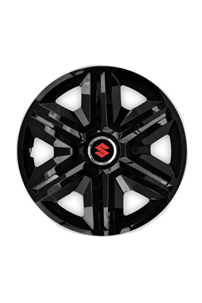 Autohelix MSA Set de 4 capace roți, capace de roată, negre, rapide, R15, pent...