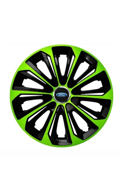 Autohelix MSA Set de 4 capace de jantă R16 verzi extra rezistente pentru gama...