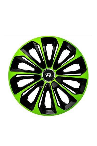 Autohelix MSA Set de 4 capace de jantă R16 verzi extra rezistente pentru gama...