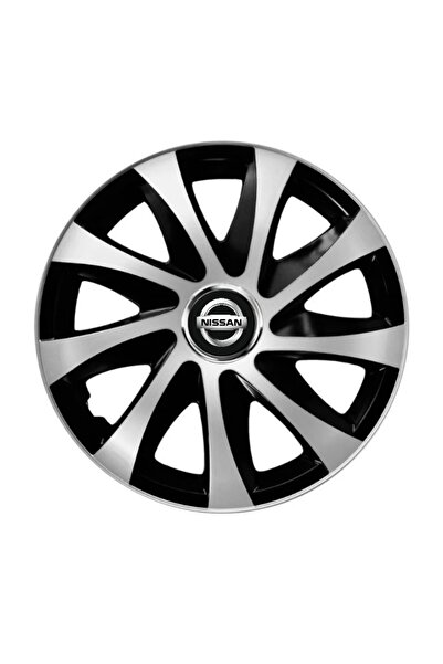 Autohelix MSA Set de 4 capace jante Drift extra argintii și negre R14 compati...