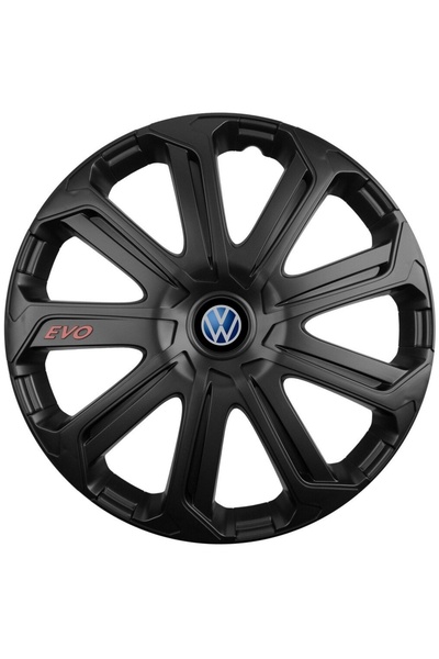 Autohelix MSA Set de 4 capace de jantă Evo negre R14, pentru Volkswagen
