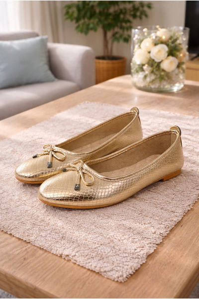 Jackers Balerini eleganti pentru dama cu fundita - Talpa ortopedica de culoar...