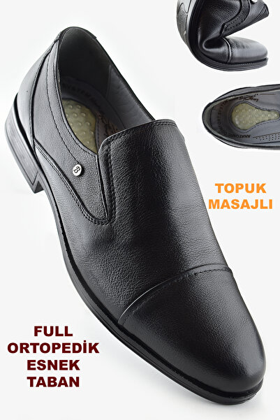 ISPARTALILAR 3572 Pantofi pentru bărbați din piele naturală cu talpă ortopedi...