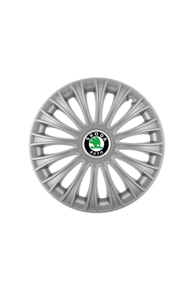 Autohelix MSA Set de 4 capace cromate pentru jante Dino R15, pentru gama auto...