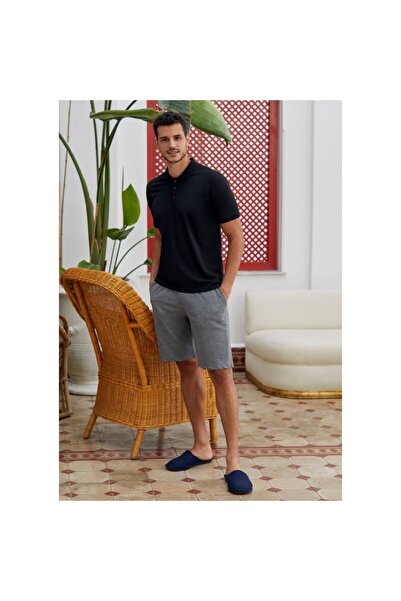 Eros Men's Polo Collar Shorts Set