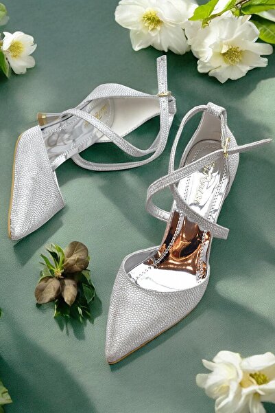 ISPARTALILAR 9825 Pantofi de dama cu toc 8 cm Rochie de seara Nunta Logodna P...