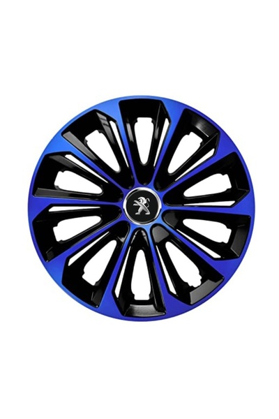 Autohelix MSA Set de 4 capace de jantă extra rezistente, albastre, R14, pentr...