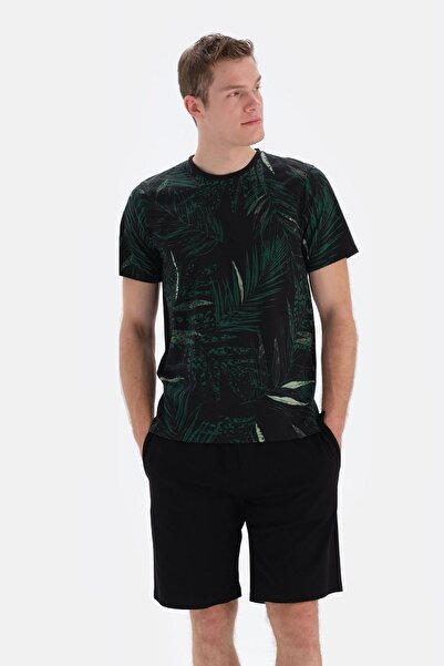 Eros 33032 طقم بيجامة رجالي قطني بأكمام قصيرة مع شورت