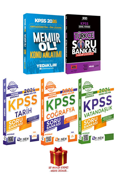 Yediiklim Yayınları Kpss Genel Yetenek Genel Kültür Ortaöğretim-ön Lisans Mem...