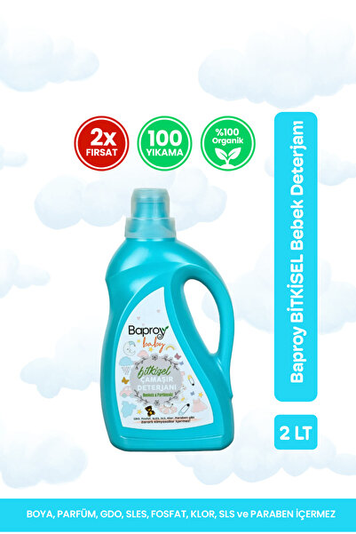 Baproy Baby 2 Lt Bebekler Için Bitkisel Çamaşır Deterjanı
