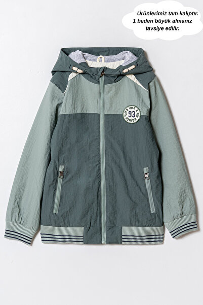 Verscon Haina de ploaie și jachetă de vânt cu glugă pentru băieți 7 - 11 ani