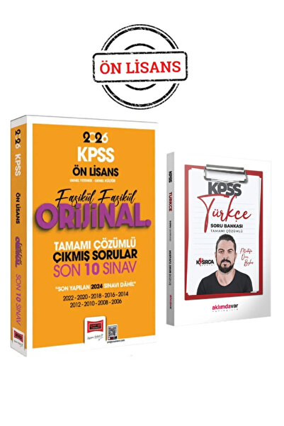 Yargı Yayınları KPSS 2026 Ön Lisans Orijinal Fasikül Fasikül Çıkmış Sorular S...