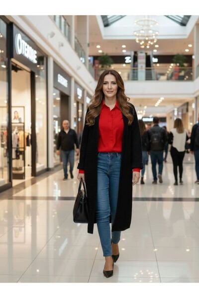 URUMDAY كارديجان سيلانيك طويل للنساء