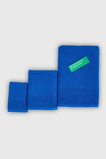 Benetton Home Prosop de baie pentru mână, față, corp, albastru, 100% bumbac, ...