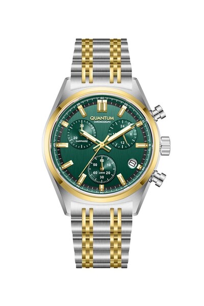 Quantum Pwg1209.270 Chronograph All Functions Active 10 Atm Water Resistant S...